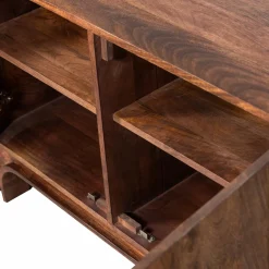 WOOOD Staes dressoir 4-deurs mango hout walnoot