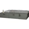 Sale WOOOD Stage bed + lades grenen soap 80x200 cm excl. lattenbodem