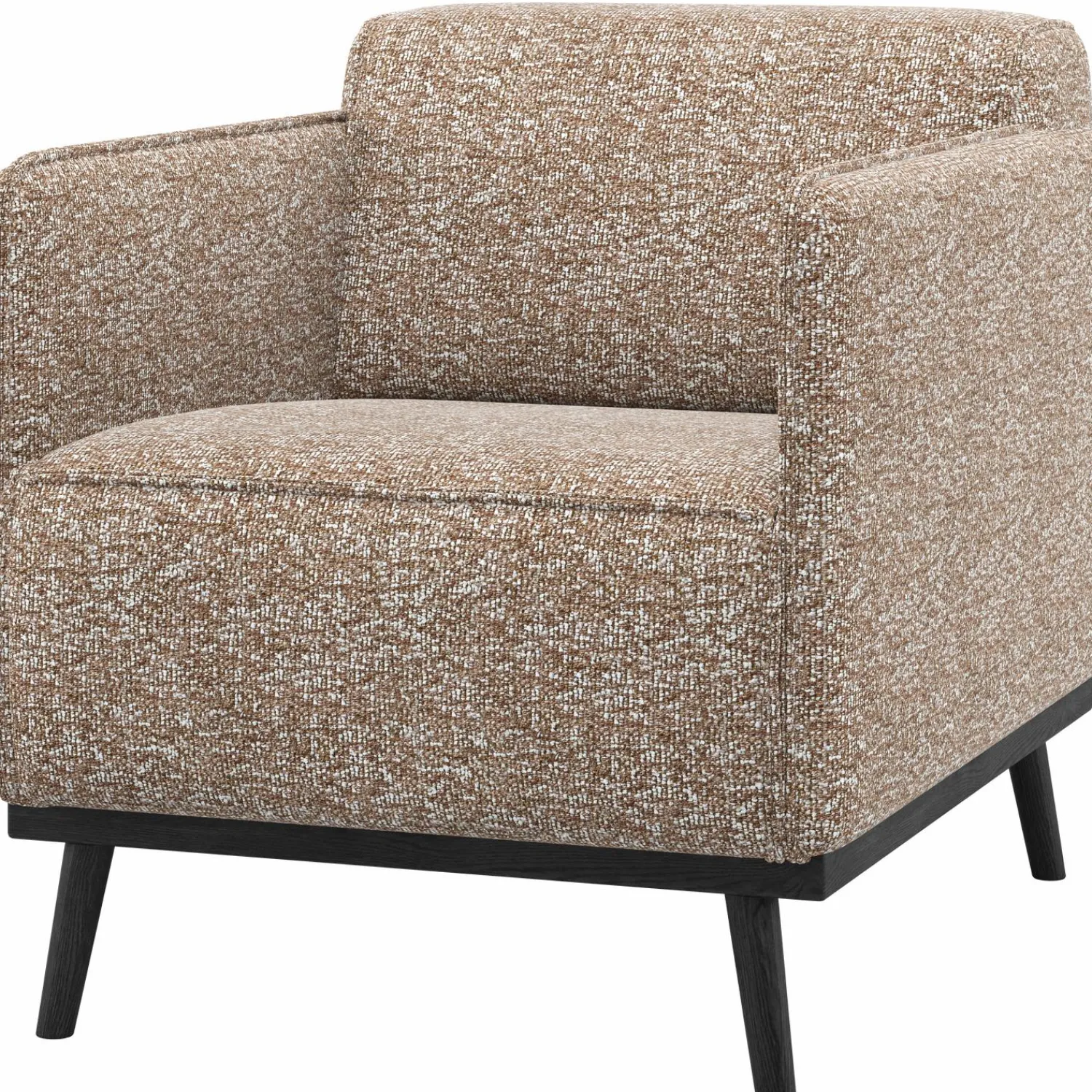 New WOOOD Statement fauteuil met arm Lichtbruin melange