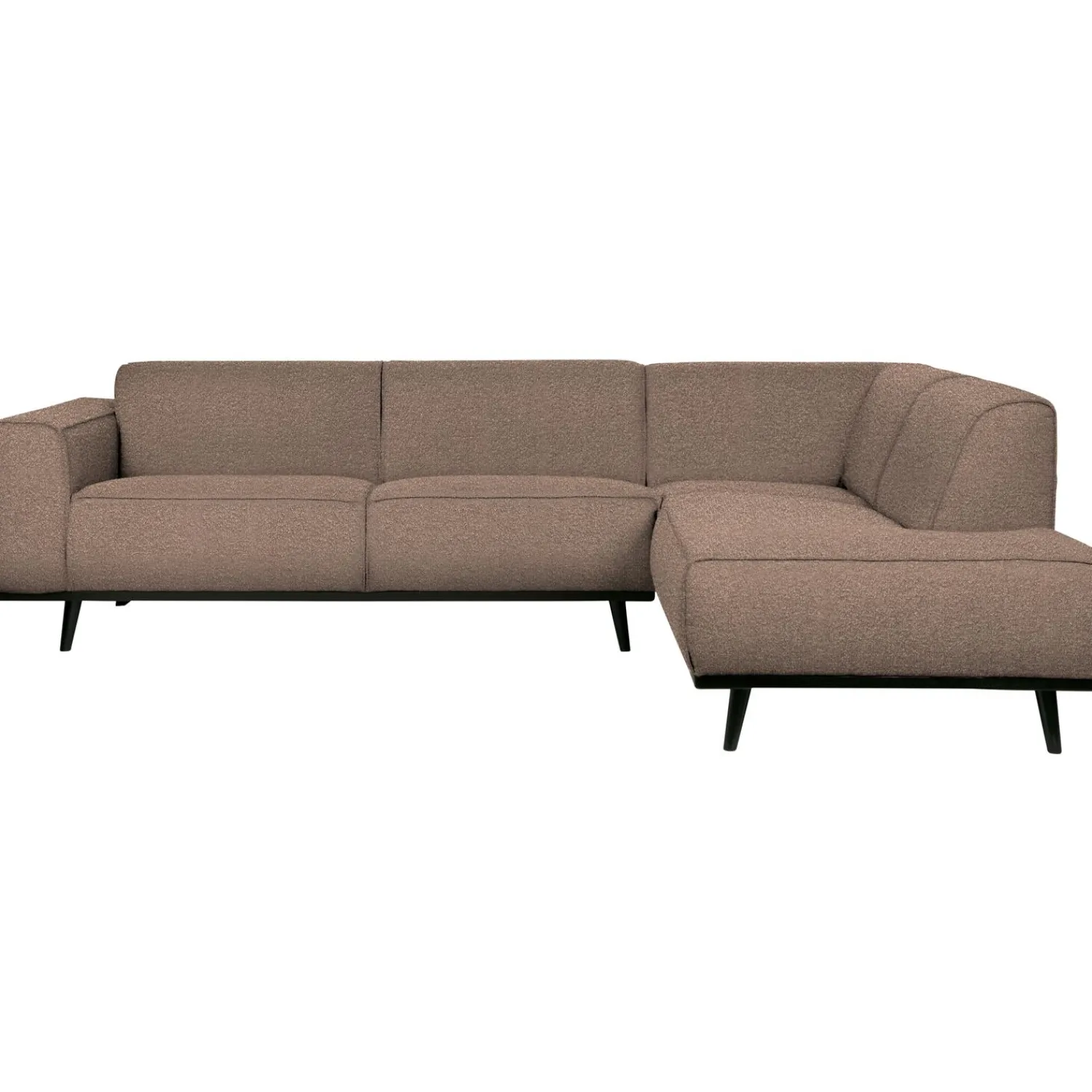 New WOOOD Statement hoekbank rechts bouclé Nougat