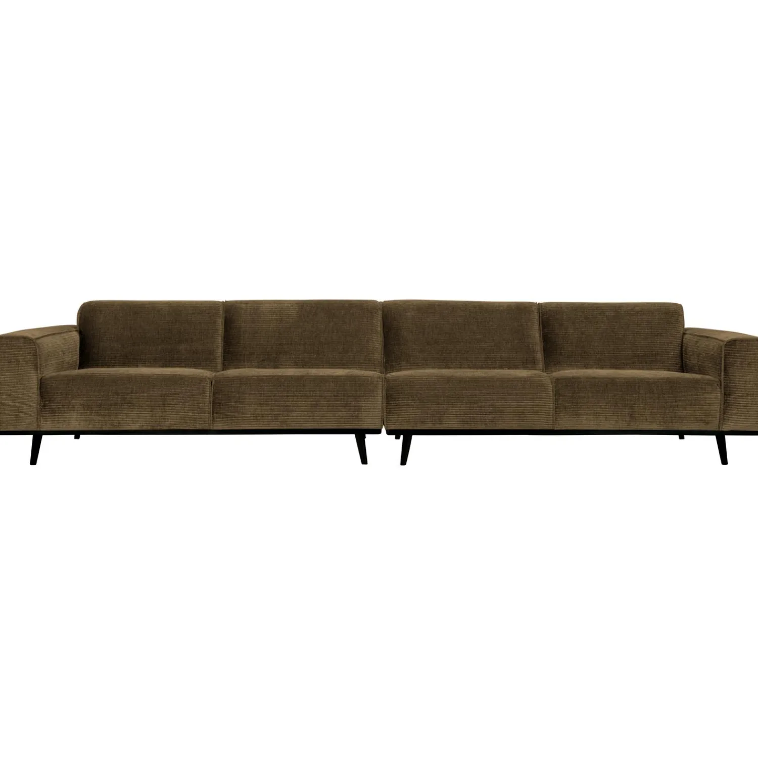 Sale WOOOD Statement XL 4-zits bank 372 cm ribstof Rots