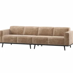 New WOOOD Statement 4-zits bank 280 cm chenille velvet Taupe