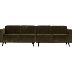 New WOOOD Statement 4-zits bank 280 cm ribstof Warm groen