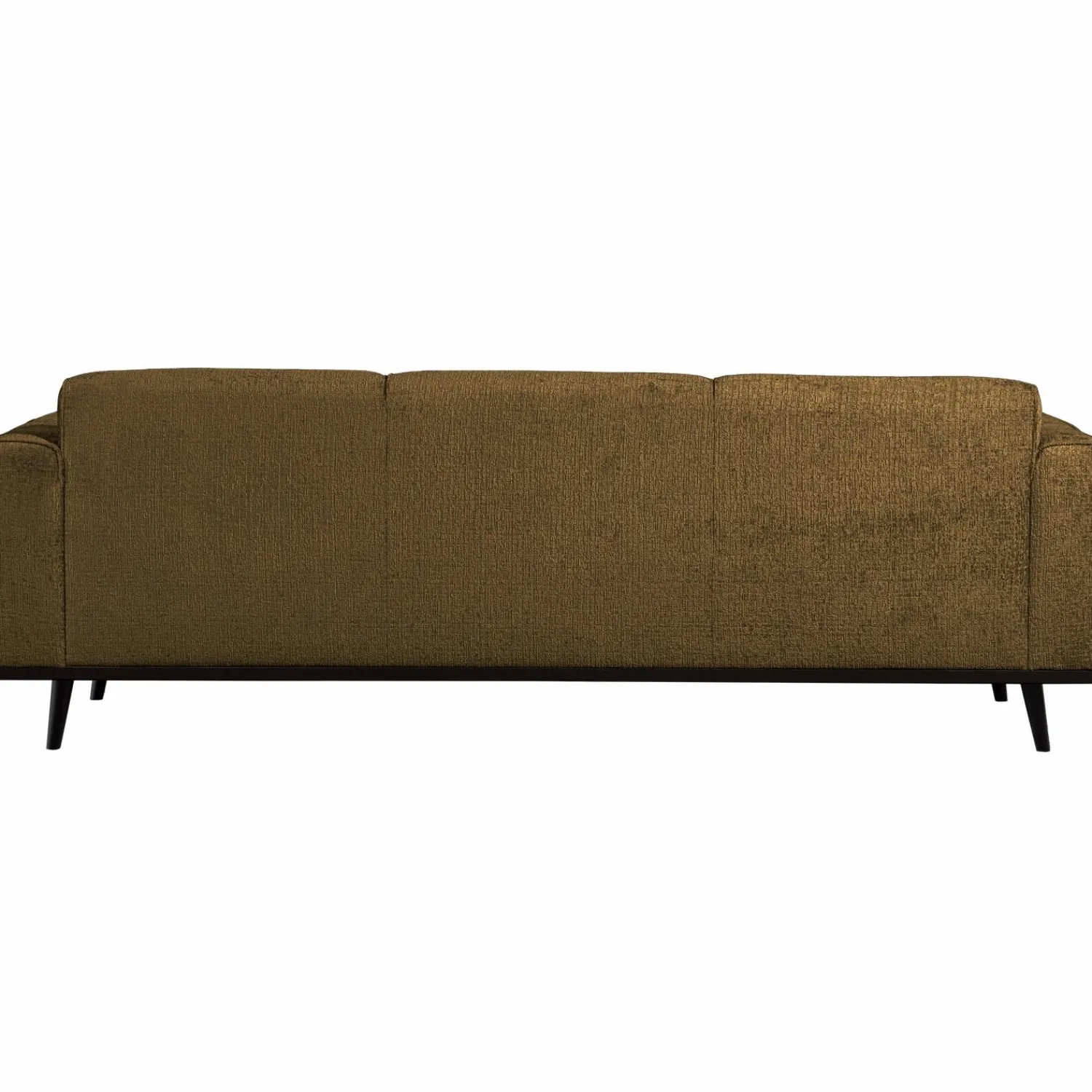 Online WOOOD Statement 3-zits bank 230 cm structure velvet Brass
