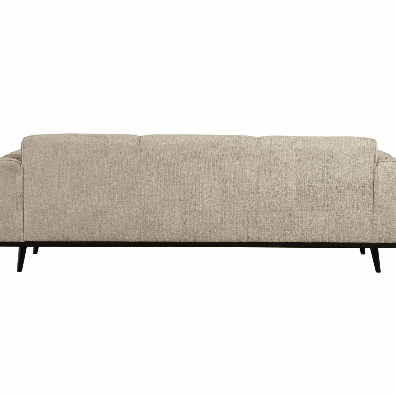 Outlet WOOOD Statement 3-zits bank 230 cm structure velvet Wheatfield