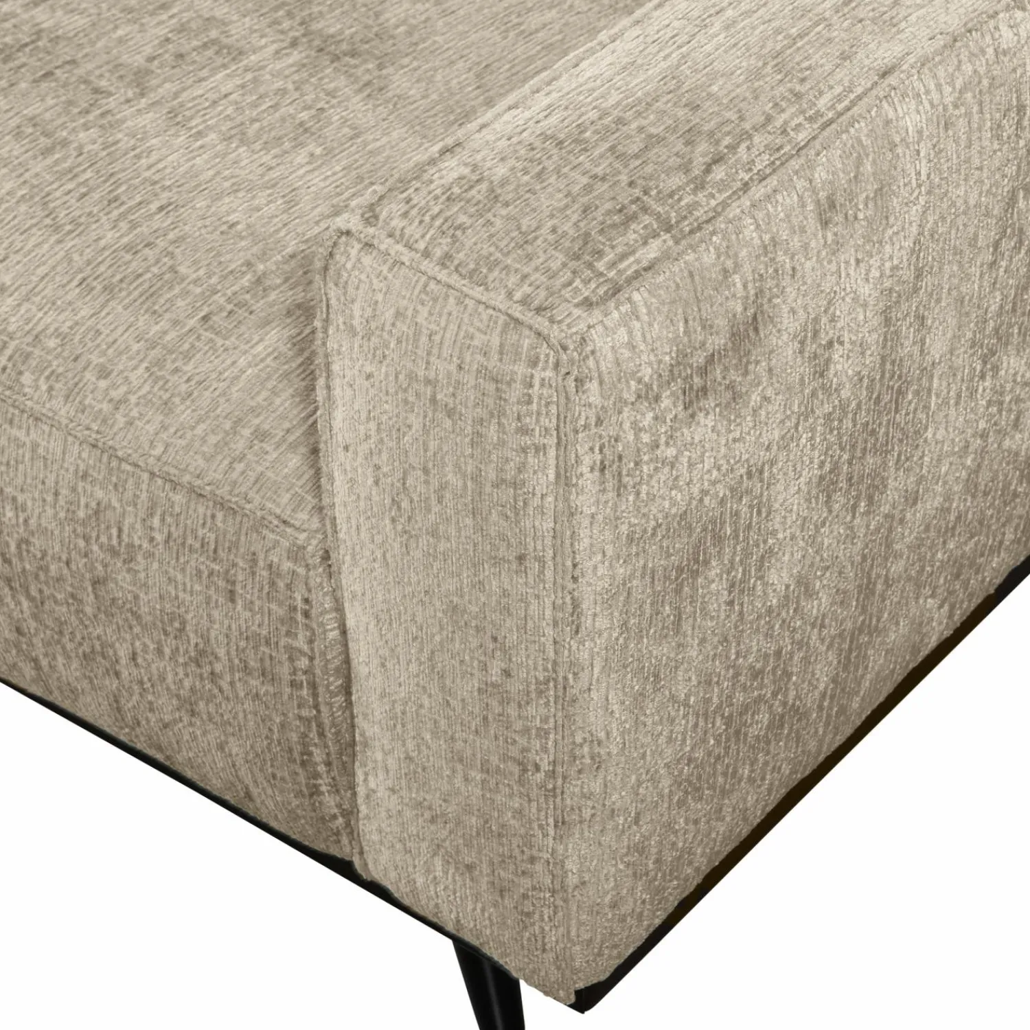 Outlet WOOOD Statement 3-zits bank 230 cm structure velvet Wheatfield