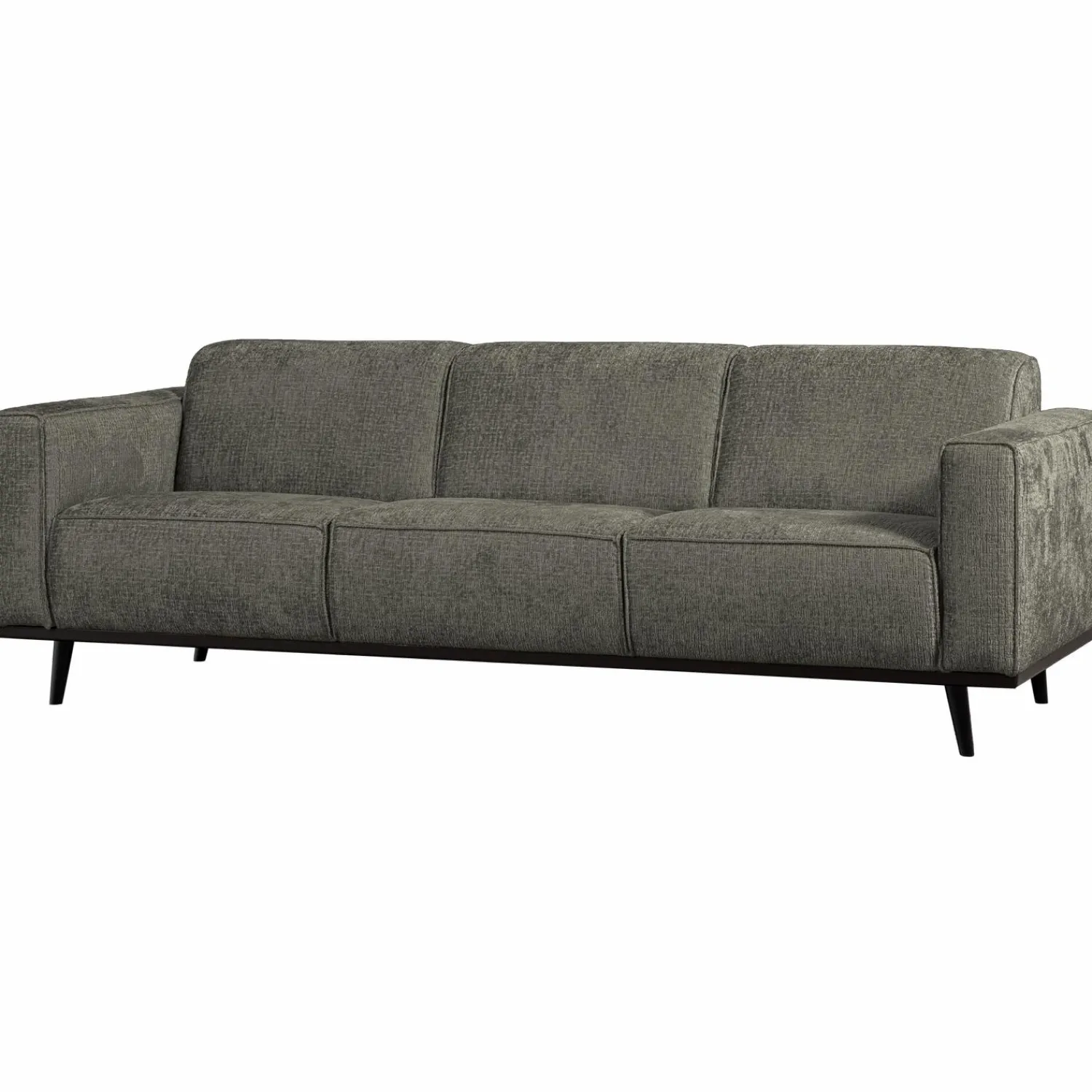 Clearance WOOOD Statement 3-zits bank 230 cm structure velvet Frost