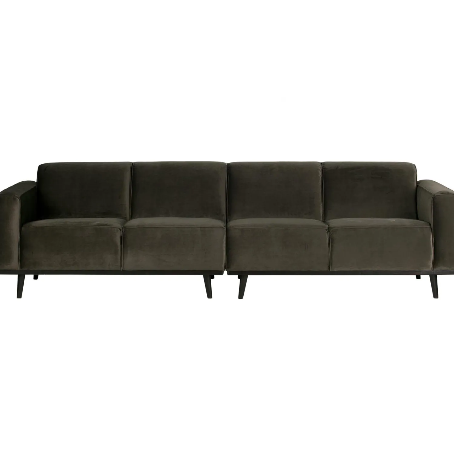 Sale WOOOD Statement 4-zits bank 280 cm velvet Warm groen