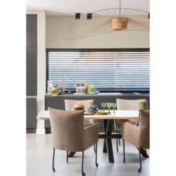 Sale WOOOD Tablo XL tafelblad eiken naturel curved 240x100 cm