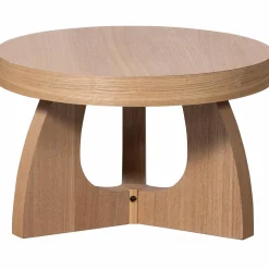 Outlet WOOOD Tala bijzettafel mdf fineer naturel 35xø55 cm