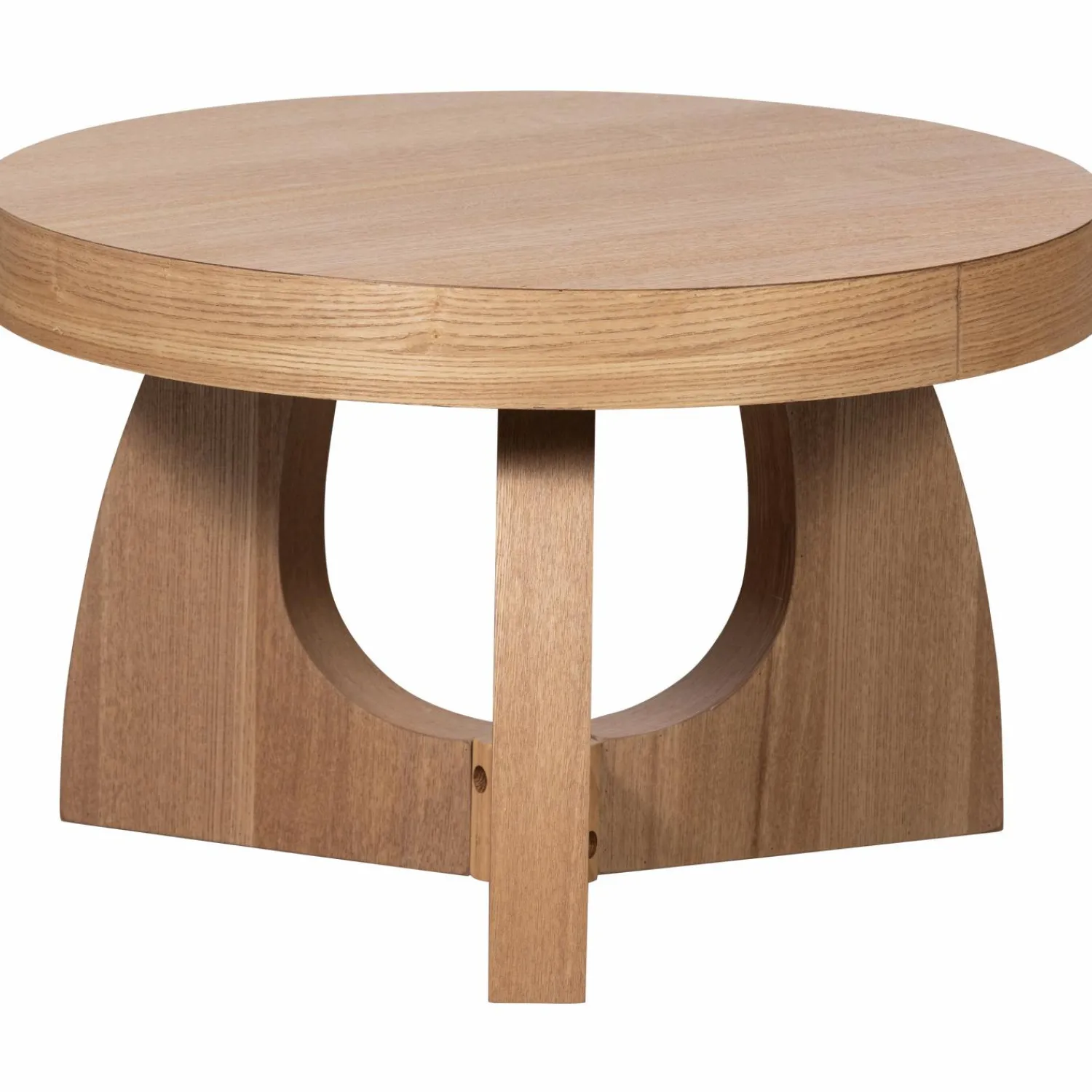 Outlet WOOOD Tala bijzettafel mdf fineer naturel 35xø55 cm