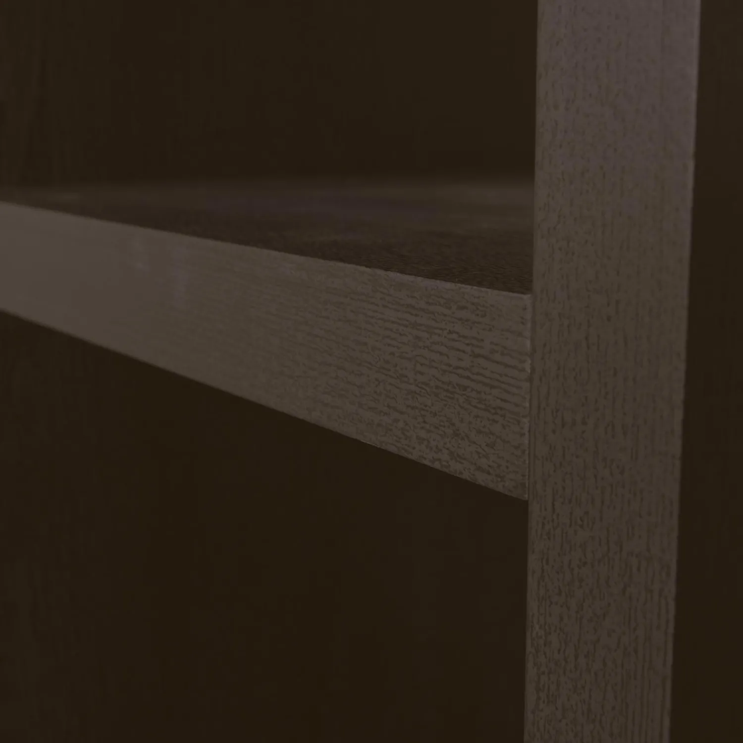 WOOOD Timo open kast mdf donkerbruin 195x100x40 cm