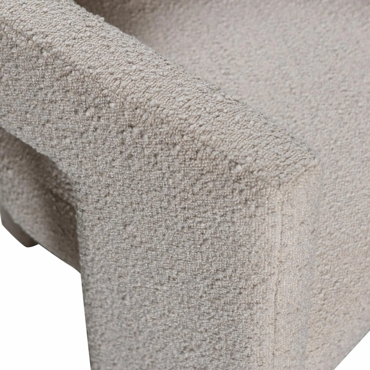 Clearance WOOOD Tiwa fauteuil bouclé Beige