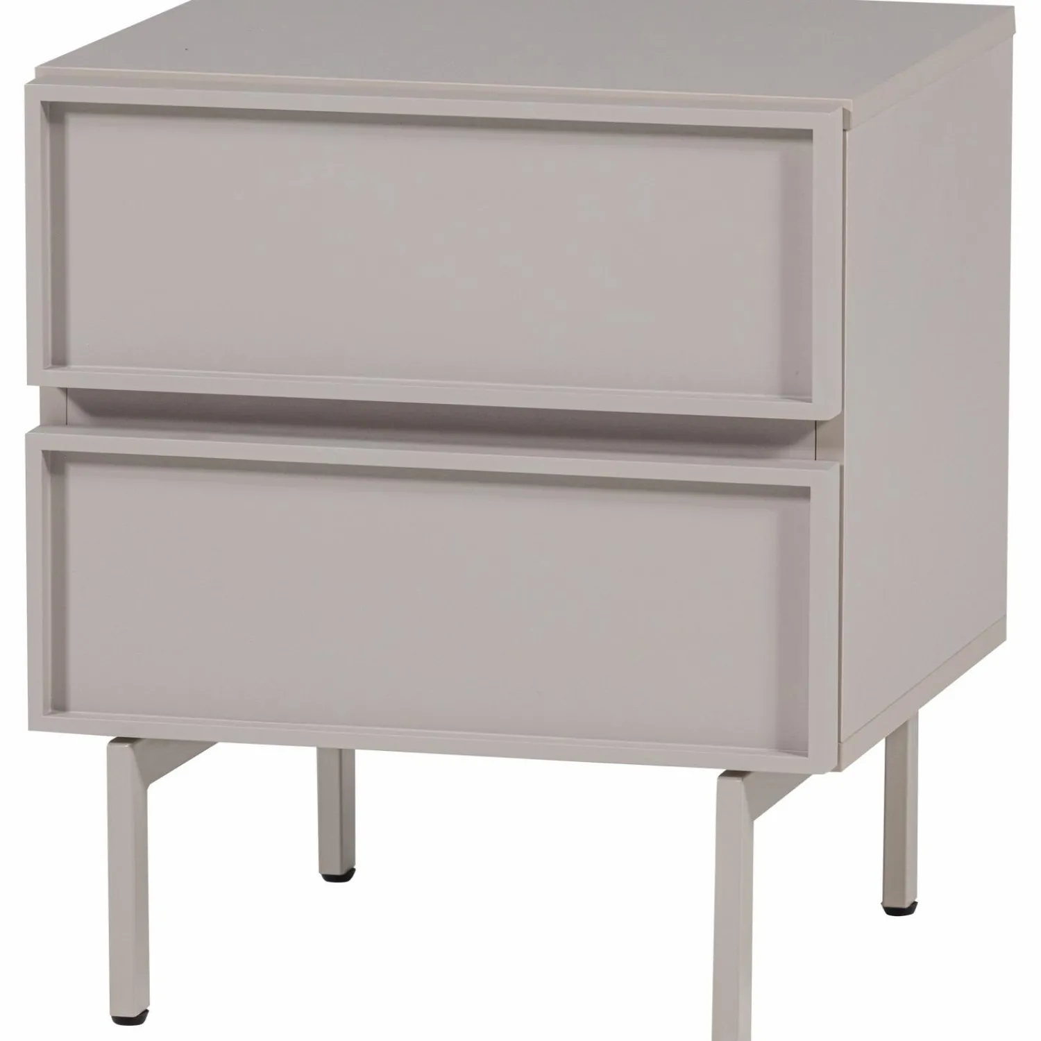 Outlet WOOOD Tours ladekast/nachtkastje 2 lades melamine/MDF Zand