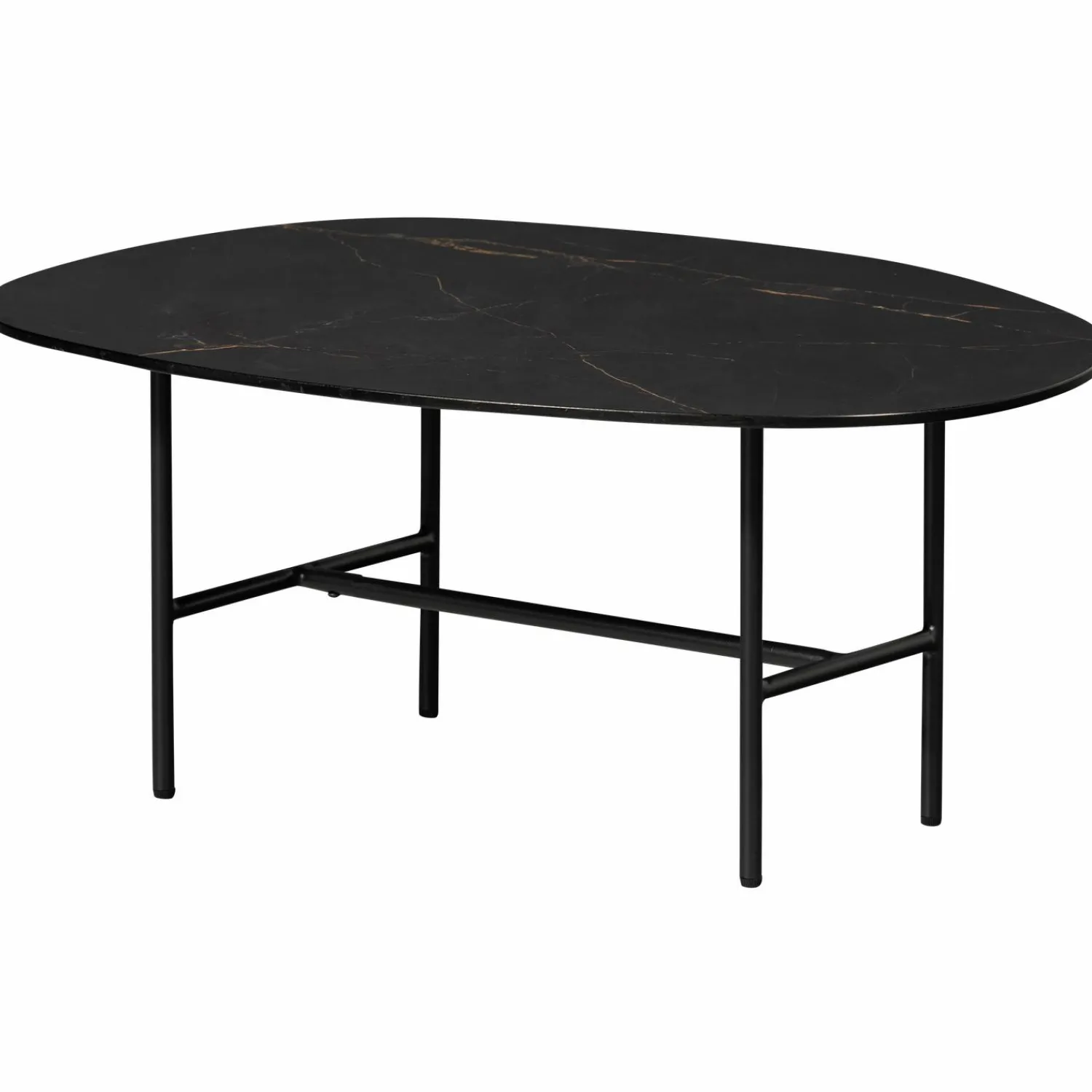Outlet WOOOD Vajen salontafel met zwart marmeren look blad 80x60 cm