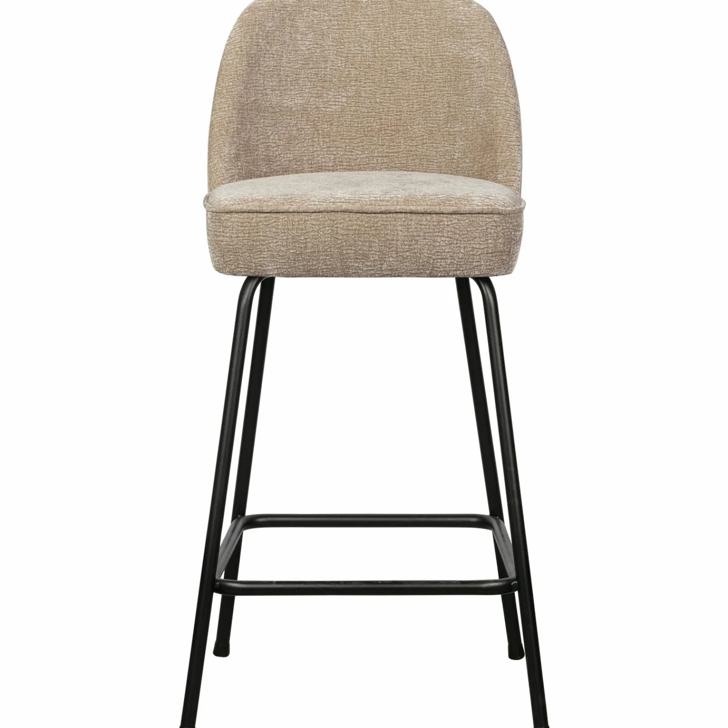 Best WOOOD Vogue barstoel 65 cm 3D chenille Zand