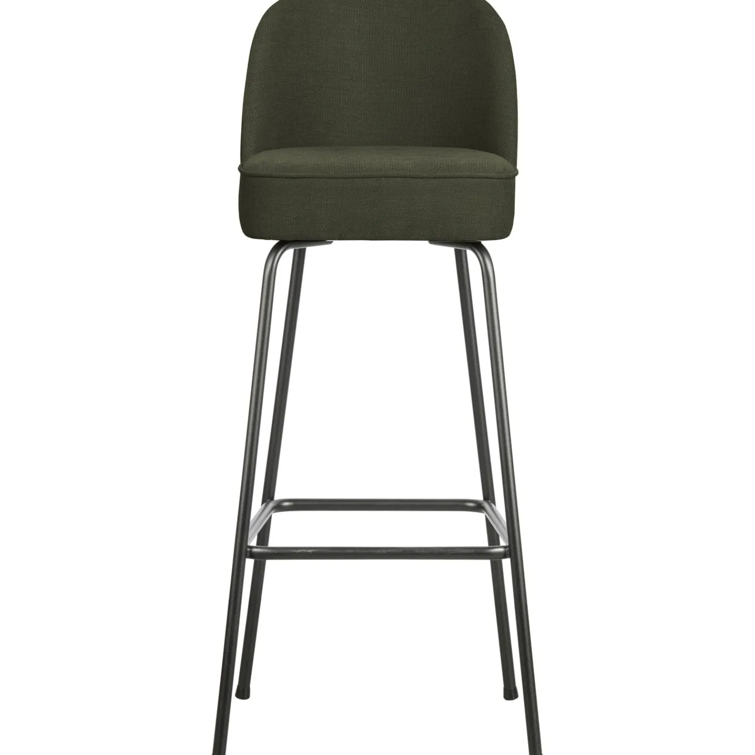 Sale WOOOD Vogue barstoel 80 cm geweven stof Warm groen