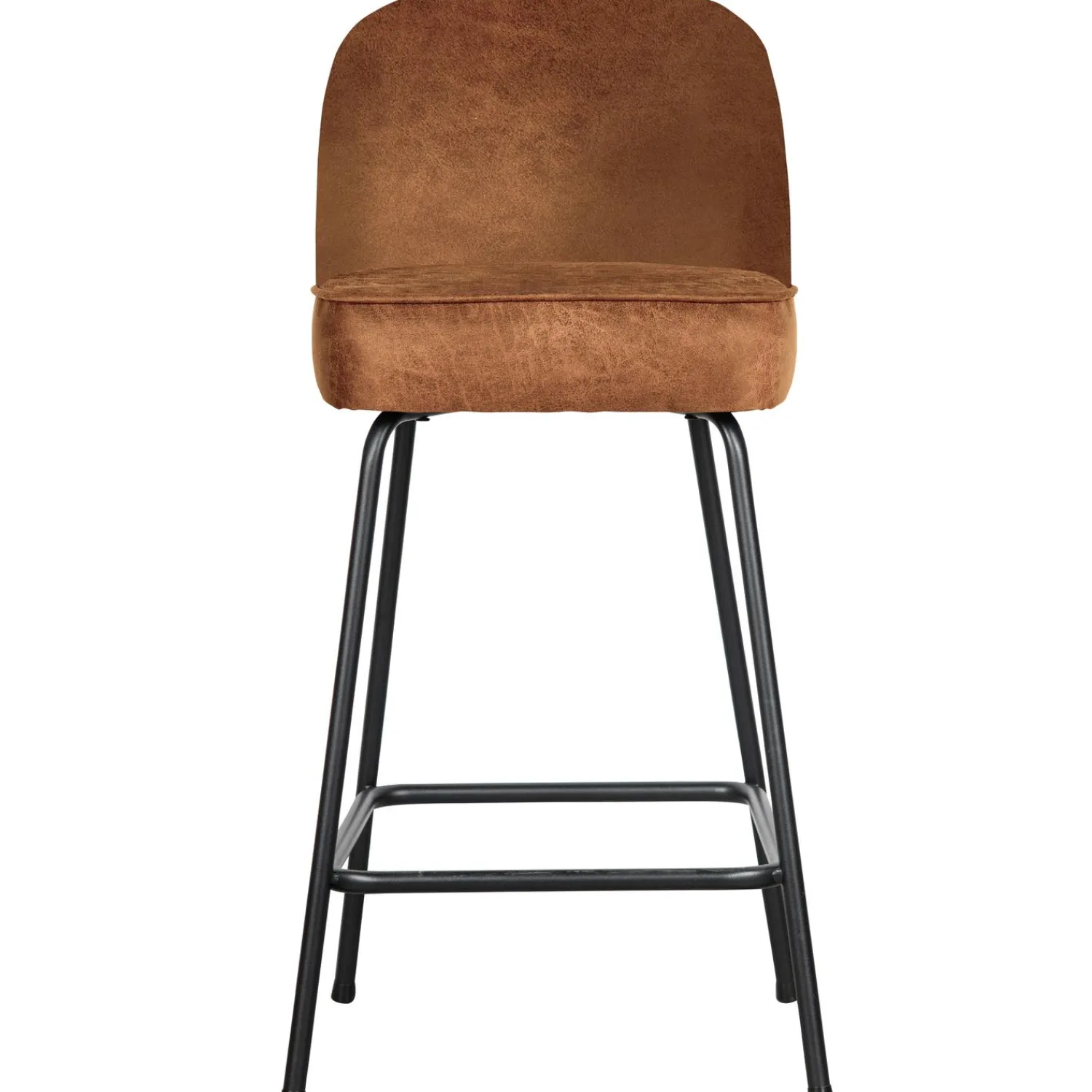 Best WOOOD Vogue barstoel 65 cm leer Cognac