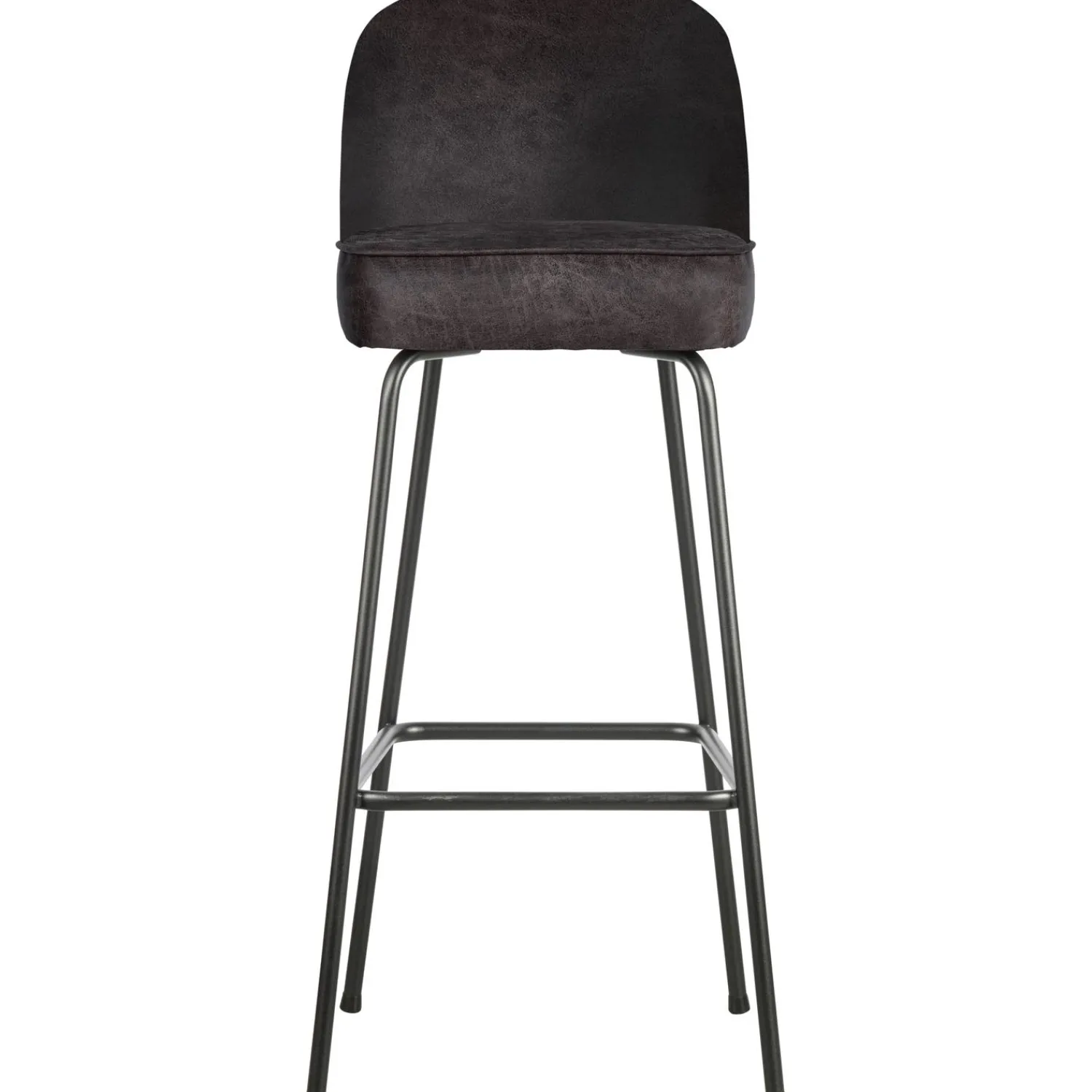 WOOOD Vogue barstoel 80 cm leer Zwart