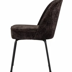 Sale WOOOD Vogue eetkamerstoel 3D chenille Donkerbruin