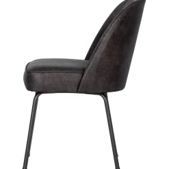 WOOOD Vogue eetkamerstoel leer Zwart