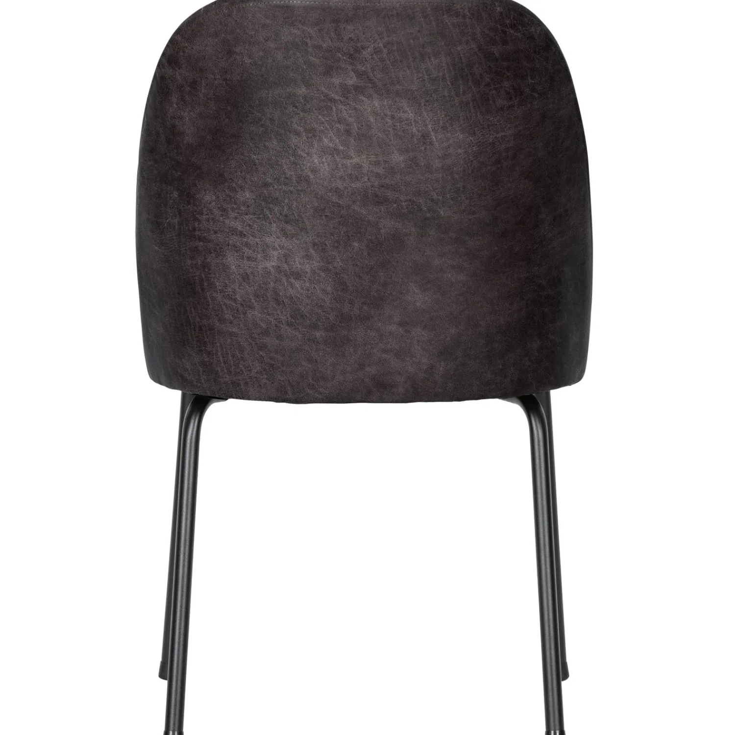 WOOOD Vogue eetkamerstoel leer Zwart