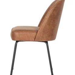 Discount WOOOD Vogue eetkamerstoel leer Cognac
