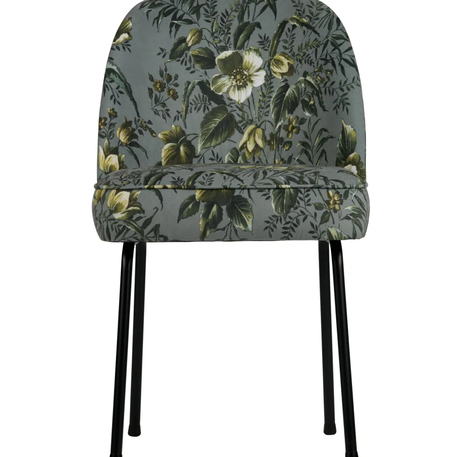 Clearance WOOOD Vogue eetkamerstoel velvet Poppy grijs