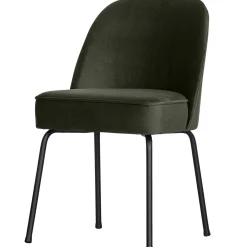 Best WOOOD Vogue eetkamerstoel velvet Donkergroen