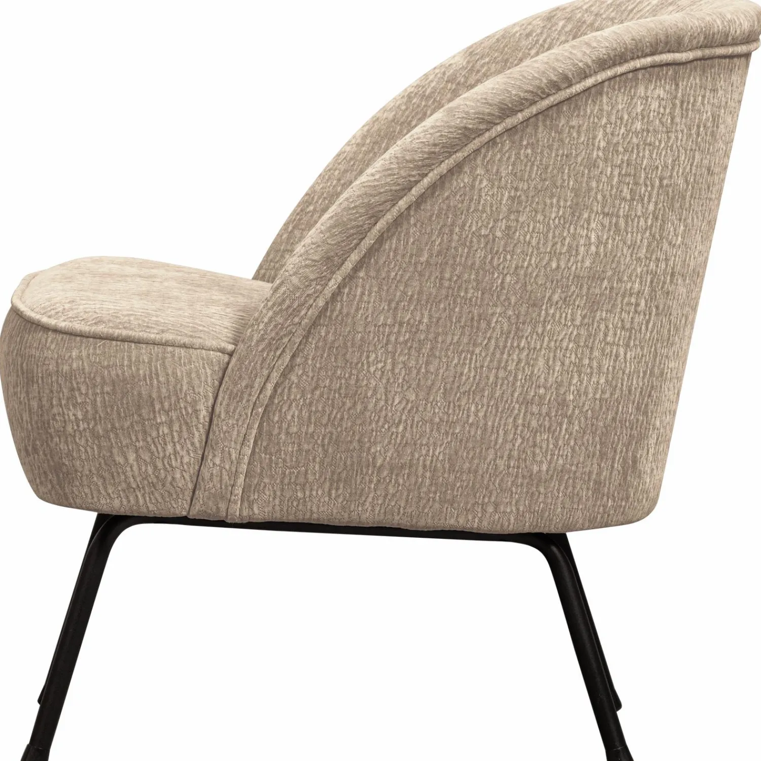 Best WOOOD Vogue fauteuil 3D chenille Zand