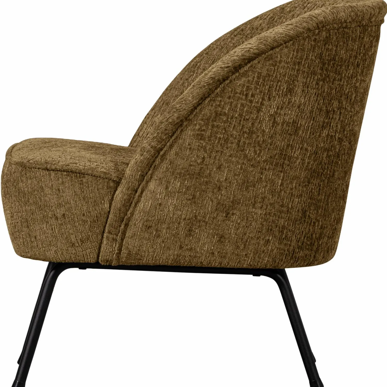 Clearance WOOOD Vogue fauteuil structure velvet Brass