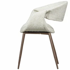 New WOOOD Yossi eetkamerstoel met metalen poot koper Naturel