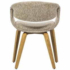 New WOOOD Yossi eetkamerstoel met houten poot naturel Zand