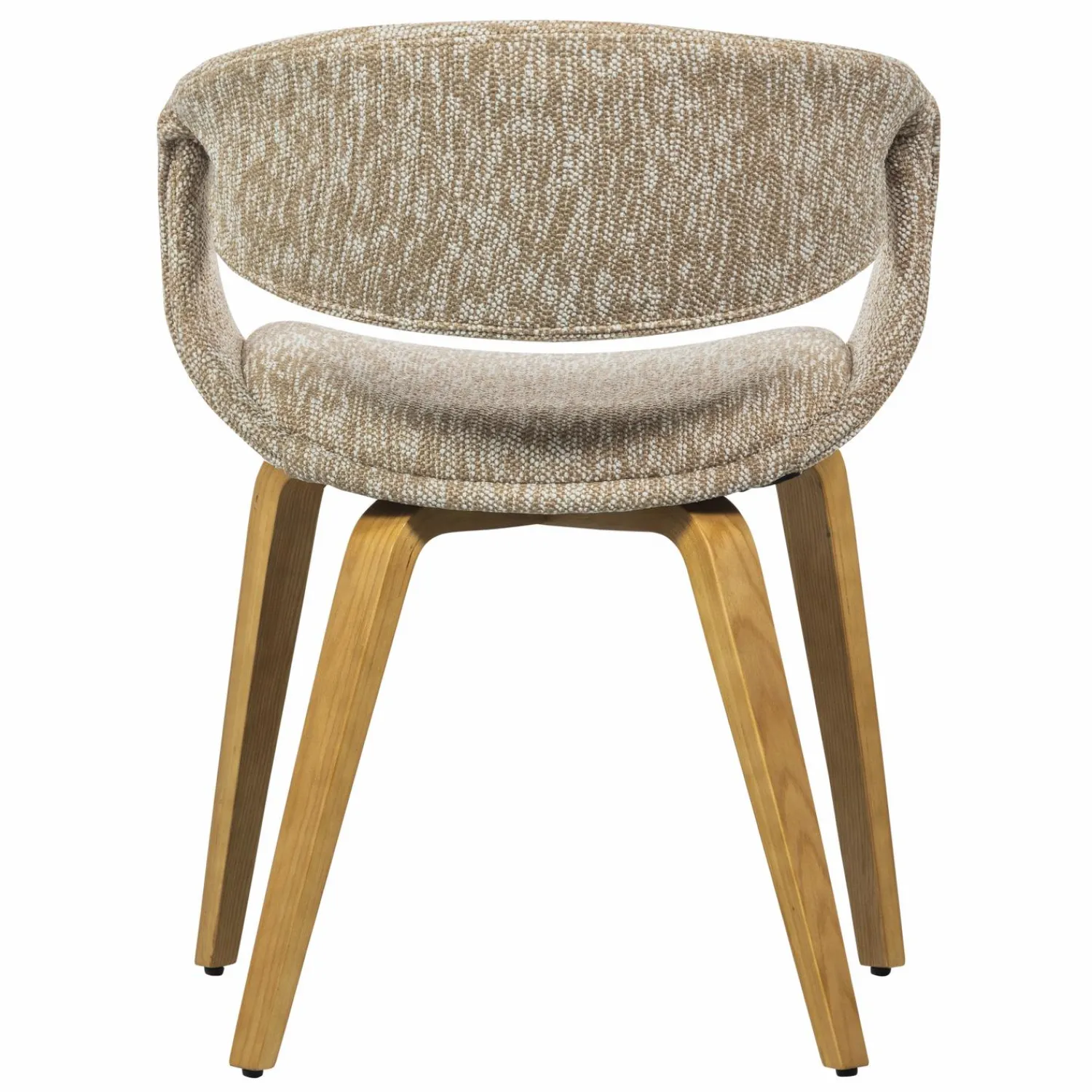 New WOOOD Yossi eetkamerstoel met houten poot naturel Zand