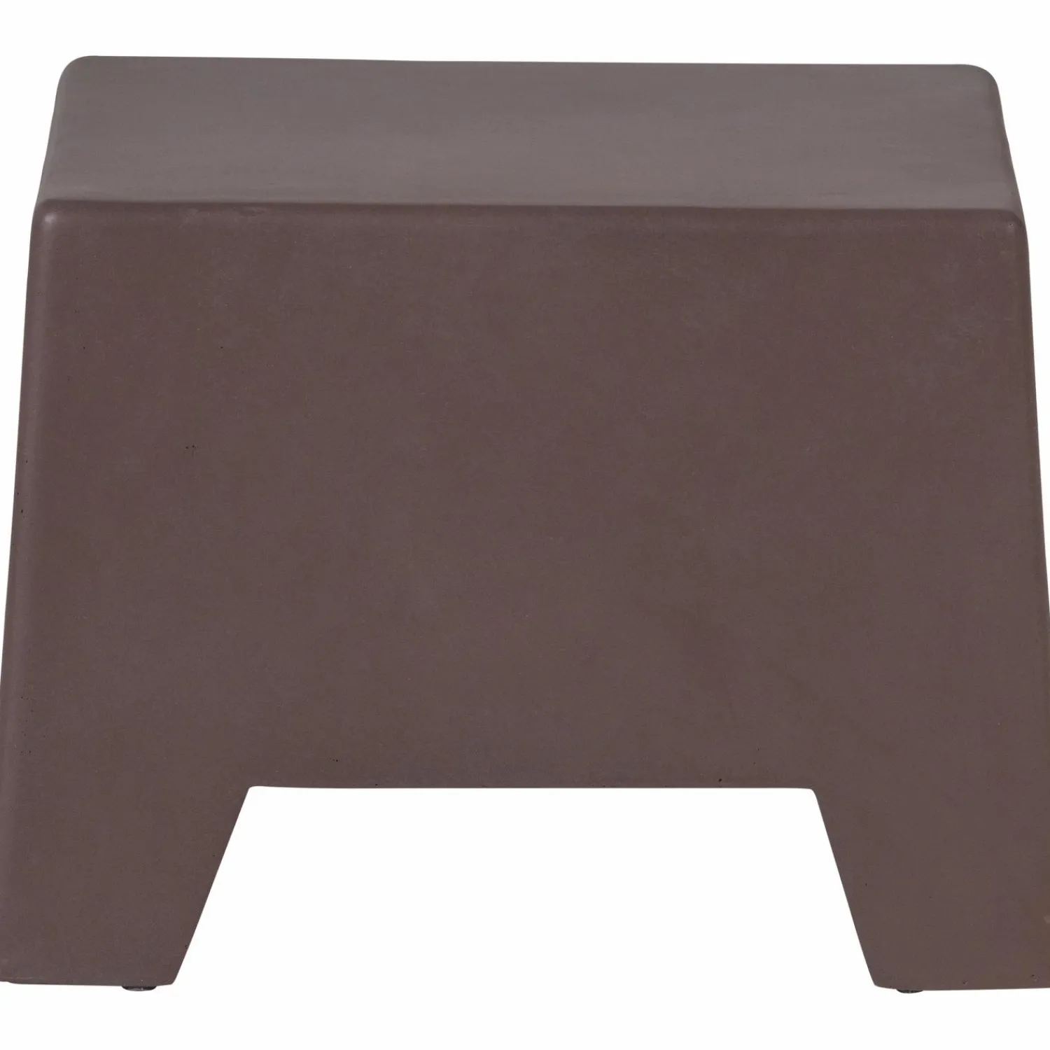 Outlet WOOOD Zina bijzettafel laag cement bruin